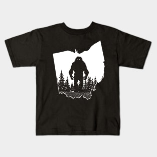 Ohio Bigfoot Sasquatch Kids T-Shirt